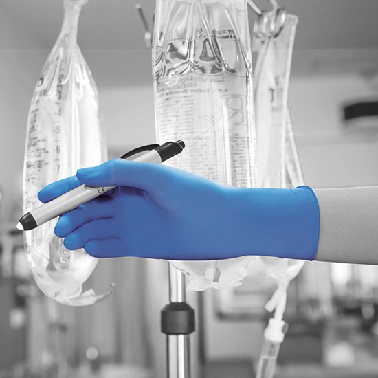 Picture of Blue Med Sensitive P/Free Nitrile [100]
