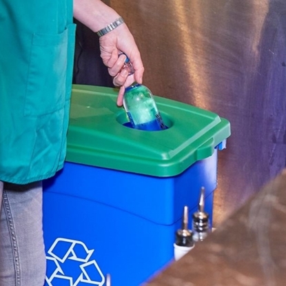 Picture of Wall Hugger Recycle Lid Green- for Bottles or Cans