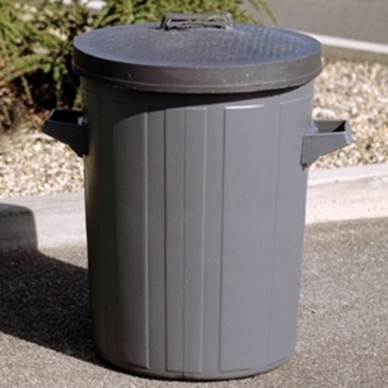 Picture of 90/94LTR BLACK TOBY DUSTBIN WITH HANDLES