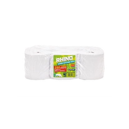 Picture of RHINO 2 PLY JUMBO KITCHEN ROLLS (6 X 4 ROLLS)