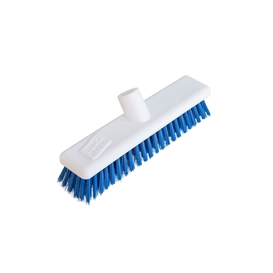 Picture of Washable Polypropylene Broom 30cm (12")- Stiff Bristles Blue