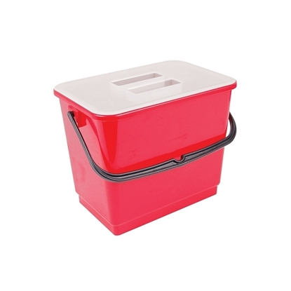 Picture of Bucket (Container) with Lid 4 LITRE - RED