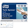 Picture of Tork 100289 H2 Xpress Soft Multifold Hand Towel 2 Ply- White