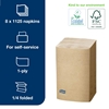 Picture of Tork 12840 N4 Xpressnap® Natural Dispenser Napkin 1 Ply