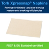 Picture of Tork 12840 N4 Xpressnap® Natural Dispenser Napkin 1 Ply