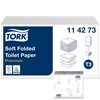 Picture of Tork 114273 T3 Soft Folded Toilet Paper 2 Ply White