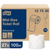 Picture of Tork 127530 T6  Mid-Size Toilet Roll Advanced 2 Ply White