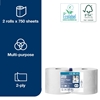 Picture of Tork 130041 W1/W2 Wiping Paper Plus Roll 2 Ply White