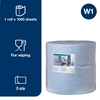 Picture of Tork 130070 W1 Heavy-Duty Wiping Paper 2 Ply Blue Roll