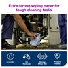 Picture of Tork 130082 W4 Industrial Heavy-Duty Wiping Paper 3 Ply Blue - CLEARANCE SALE