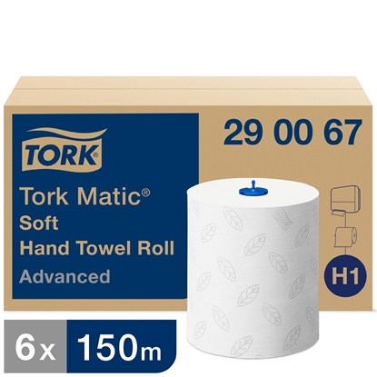 Picture of Tork 290067 H1 Matic® Soft Hand Towel Roll Advanced 2 Ply White