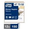 Picture of Tork Natural Environmental Print Dinner Napkin 1/8 Folded - CLEARANCE SALE