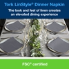 Picture of Tork Premium LinStyle® Grey Dinner Napkin 1/4 Folded 1 Ply