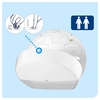 Picture of Tork T2 555000 Mini Jumbo Toilet Roll Dispenser White