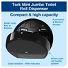 Picture of Tork T2 555008 Mini Jumbo Toilet Roll Dispenser Black