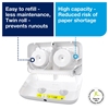 Picture of Tork 558040 T7 OptiServe® Coreless 2-Roll Toilet Paper Dispenser White