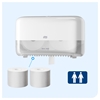 Picture of Tork 558040 T7 OptiServe® Coreless 2-Roll Toilet Paper Dispenser White