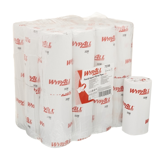 Picture of 7236 L10 WYPALL COMPACT ROLL165 SHEET WHITE