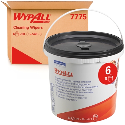 Picture of KC WypAll Green Hand Wipes 6 Buckets
