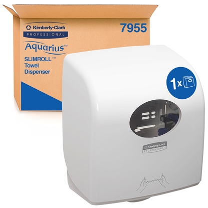 Picture of 7955 AQUARIUS ROLLED H/TOWEL DISPENSER [WHITE]