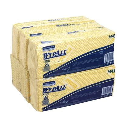 Picture of WypAll X50 Cleaning Cloth Interfold Yellow [6]
