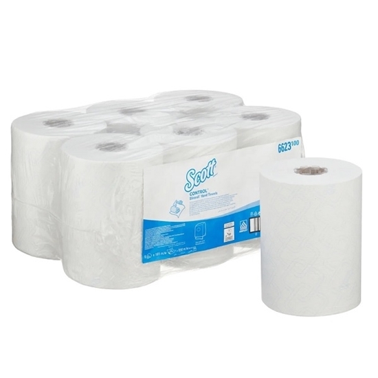 Picture of Scott Control 6623 SlimRoll Hand Towels White 1 Ply
