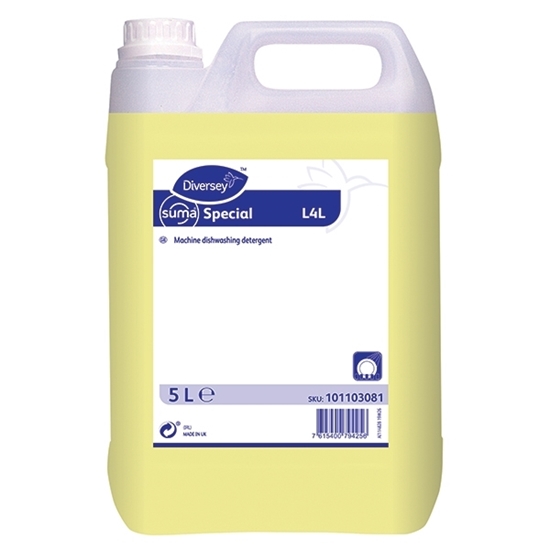 Picture of Diversey Suma Special L4L Dishwashing Detergent 5 Litre for medium water hardness