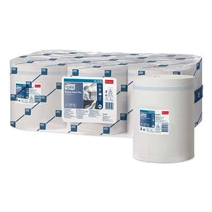 Picture of Tork 101260 M2 Wiping Paper Plus Centrefeed Roll 2 Ply White