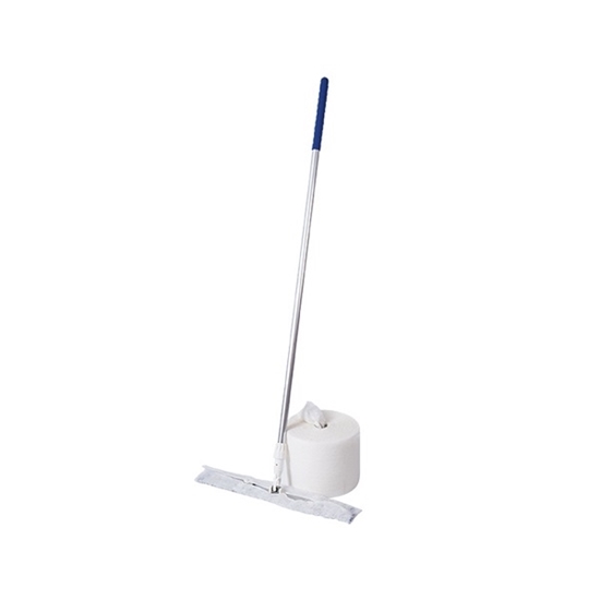 Picture of Disposable Floor Dusting Mop Kit Includes Frame, Roll & Aluminium Handle