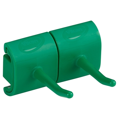 Picture of Vikan Hygienic Wall Bracket Double Hook Module 82MM GREEN