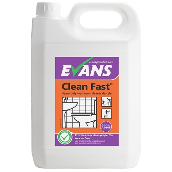 Picture of Evans Clean Fast Heavy Duty Washroom Cleaner Descaler 5 Litre