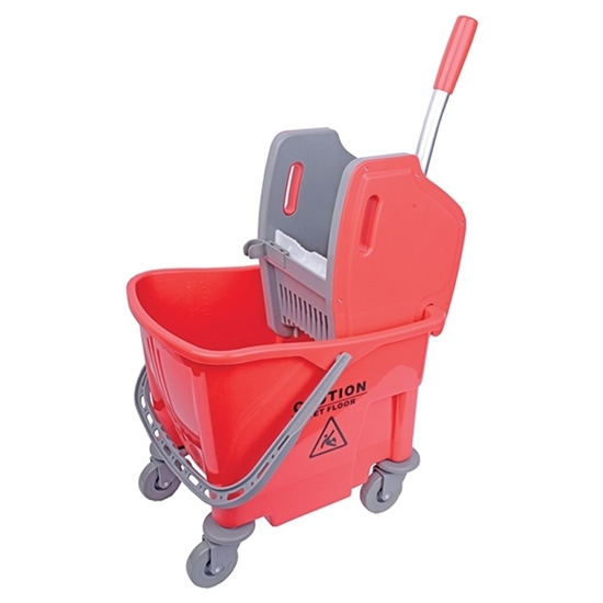 Picture of 25 Litre Buffalo Mobile Kentucky Bucket And Wringer Red