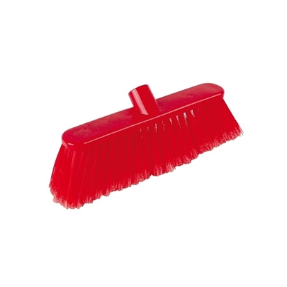 Picture of Deluxe Broom Head Stiff Bristles 28CM RED