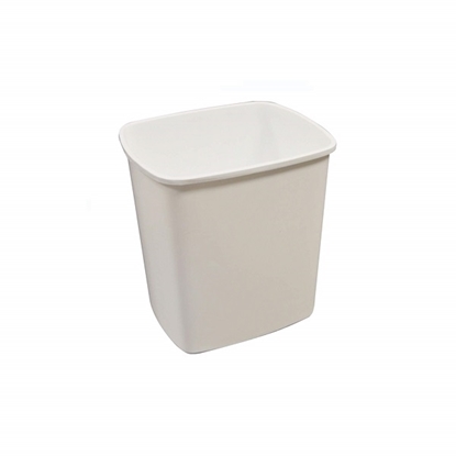 Picture of Rectangular Plastic Waste Bin 15 Litre White