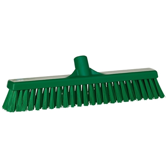 Picture of Vikan Broom Head Soft-Hard Bristles 410MM GREEN