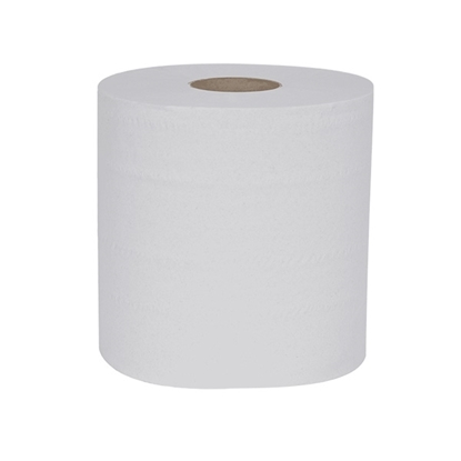 Picture of Essential PC6 Mini Centrefeed Rolls 65m 2 Ply- White