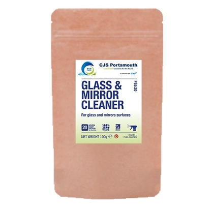 Picture of CJS PB5:20 Glass & Mirror Cleaner Pouch 20 SACHETS per Pouch for Trigger BOTTLE