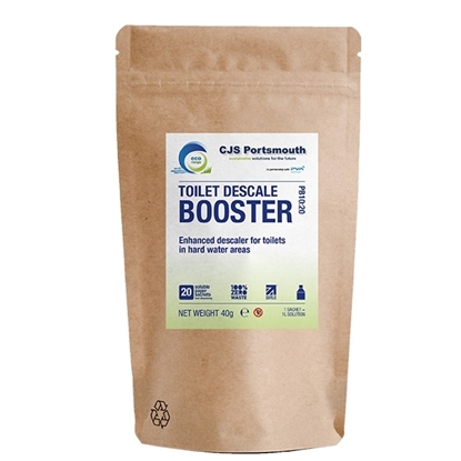 Picture of CJS PB10:20 Portsmouth Toilet Descale Booster 20 SACHETS per Pouch for 1L BOTTLE