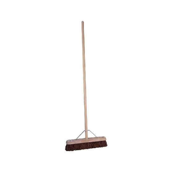 Picture of Platform Broom Complete with Metal Stay and Handle Stiff Bassine Bristles 45CM (18")