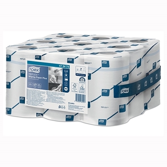 Picture of Tork Reflex™ M3 Wiping Paper Plus 2 Ply White