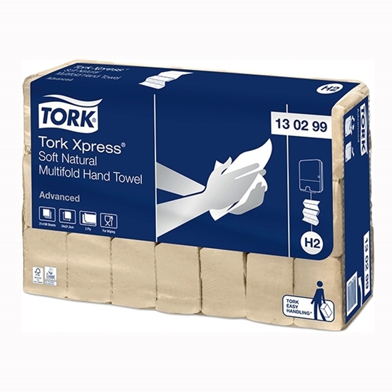 Picture of Tork Xpress® H2 Soft Natural Multifold Hand Towel Advanced 2 Ply