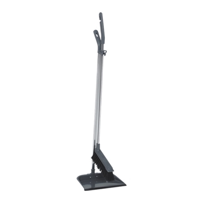 Picture of Vikan 559018 Brush/ Dustpan Set Long Handled 900MM GREY