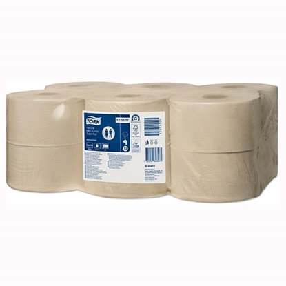 Picture of Tork T2 Natural Mini Jumbo Toilet Roll Advanced 2 Ply