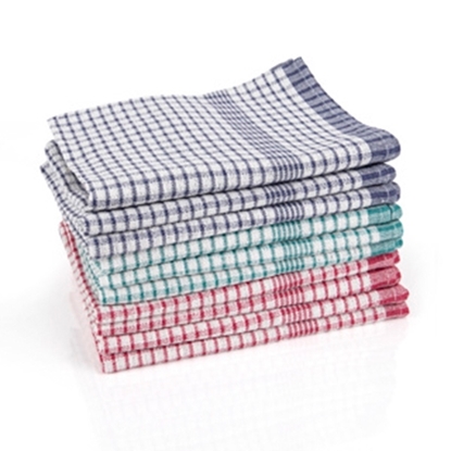 Picture of CHECK TEA TOWEL (RICE WOVEN) PACK 10