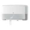 Picture of Tork T2 555500 Twin Mini Jumbo Toilet Roll Dispenser White