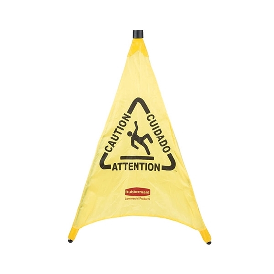 Picture of POP UP CONE  76cm MULTILINGUAL 'CAUTION' SIGN