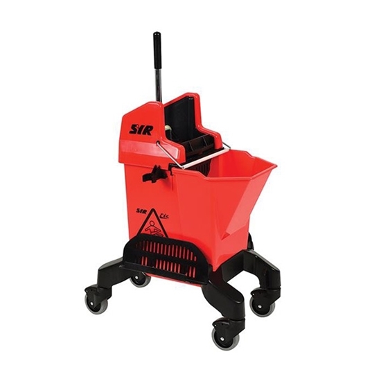 Picture of SYR Combine 2 13 Litre Bucket RED- for Kentucky Wet Mopping or Microfibre Flat Mopping