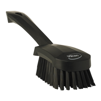 Picture of Vikan Washing Brush with Short Handle Hard Bristles 270MM BLACK