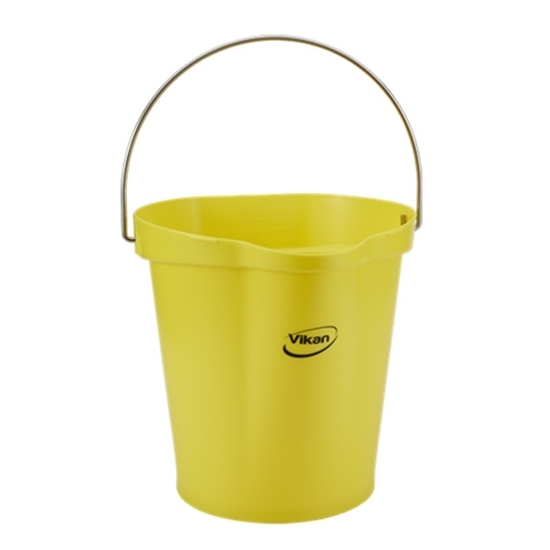 Picture of YELLOW 12LTR VIKAN (FOODGRADE) BUCKET