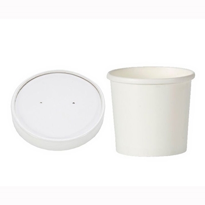 Picture of Paper Soup Container & Lid 12oz